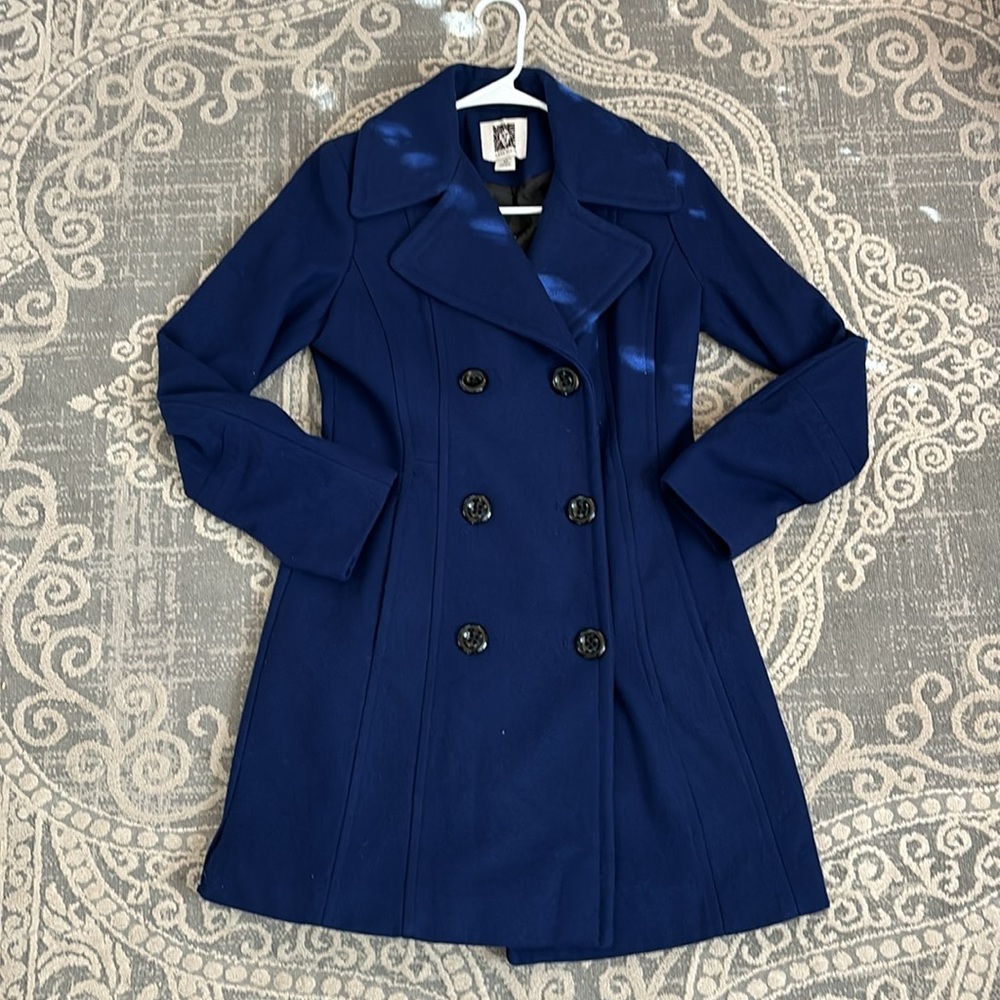Anne Klein Royal Blue Peacoat - women’s sz XS